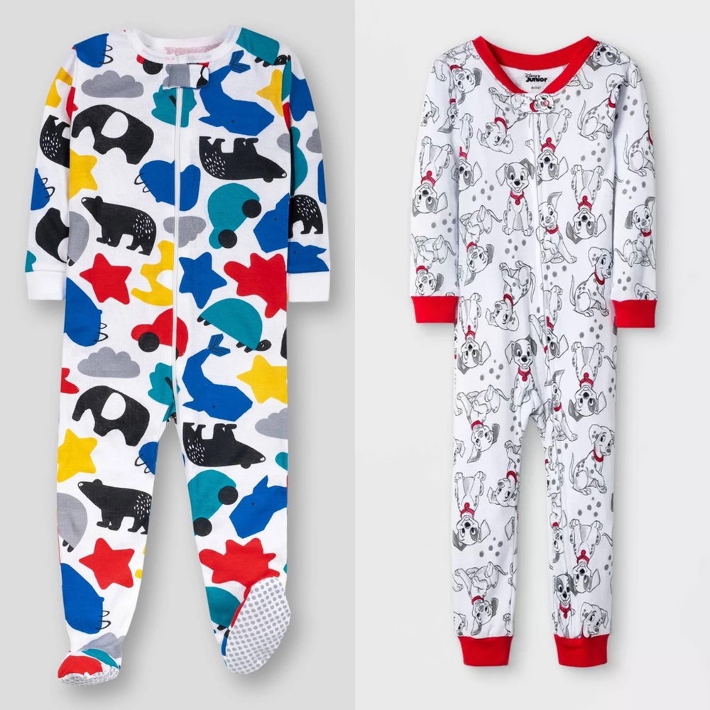 Disney Lamaze Toddler Boys Organic Cotton Snug Fit Pajama 2 Bundle 2T NWT